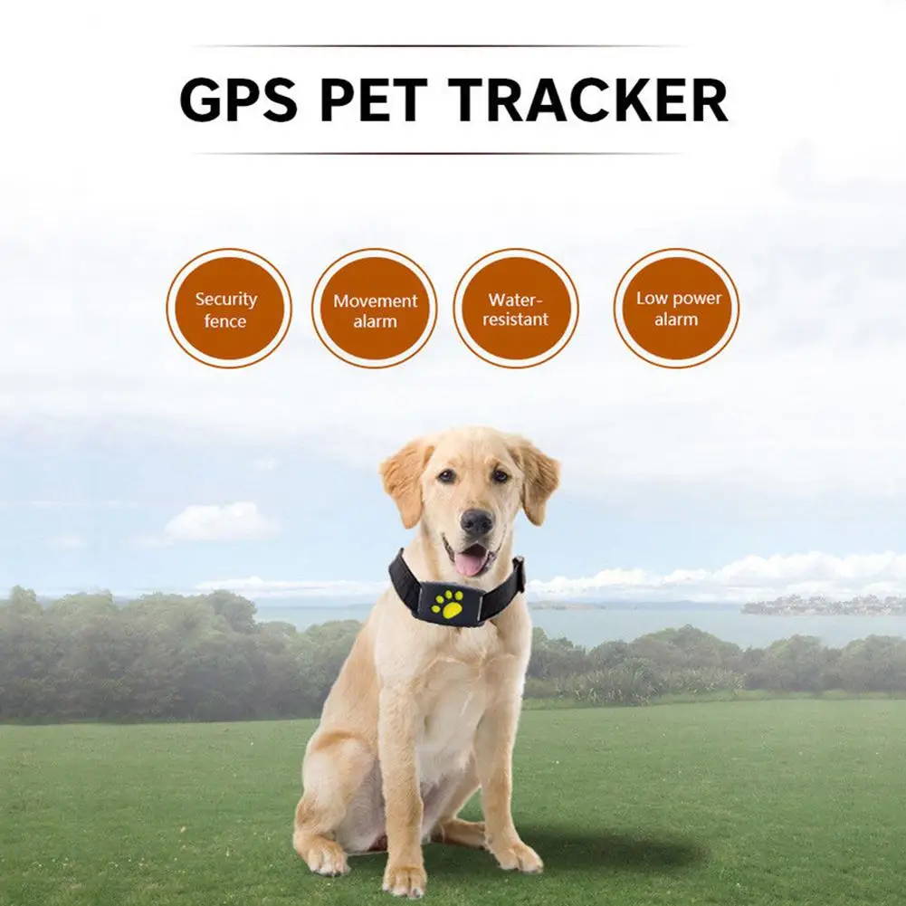 Новинка, милый легкий gps трекер для собак, кошек, домашних животных в режиме реального времени GSM/GPRS, локатор, сигнализация, водонепроницаемый ошейник