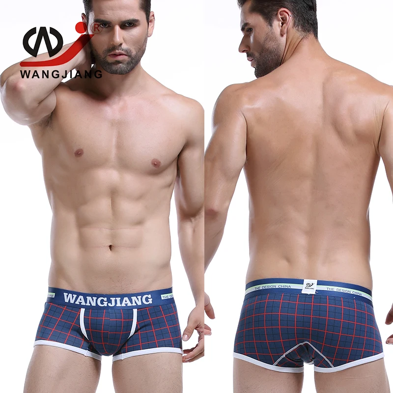 

Breathable Cotton Mens Underwear Boxers Shorts Sexy Men Underwear Print Mens Silk Bikini Underwear Slip Cuecas 5005 PJ