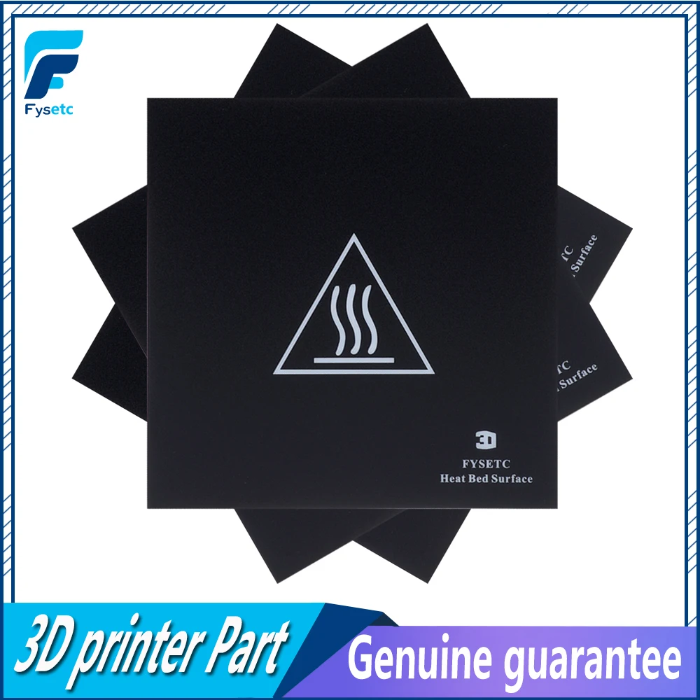 

5pcs Frosted Heated Bed Build Plate Tape 300x300mm Build Sheet 11.8''x11.8'' Platform Sticker For CR-10s Lulzbot Taz6