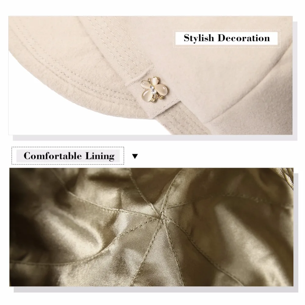 FANCET женские кепки газетчика мягкие Сатиновые береты с козырьком однотонные