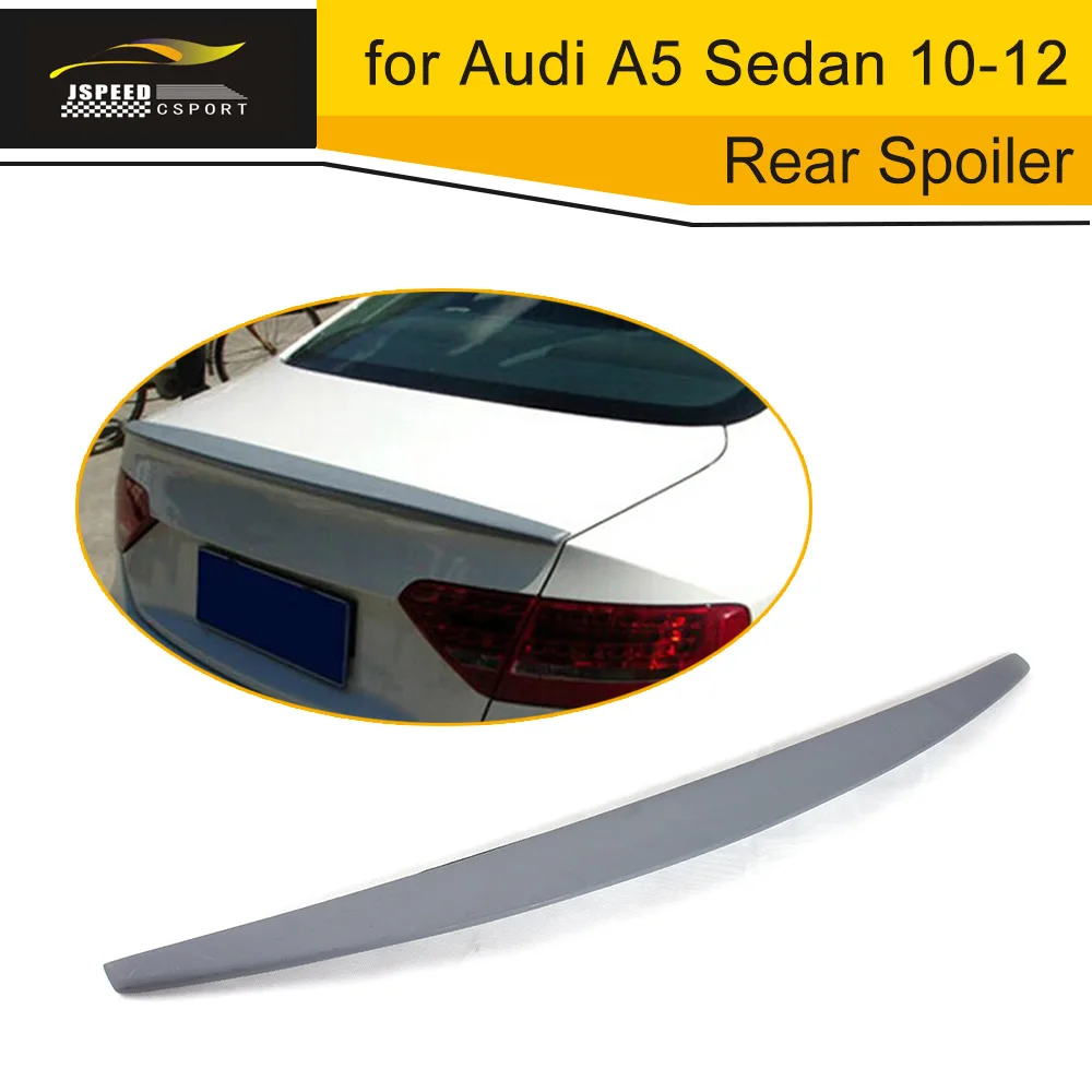 

ПУ Материал Задний спойлер багажник загрузки крылья для Audi A5 седан 2010-2012 Автомобиль Стайлинг