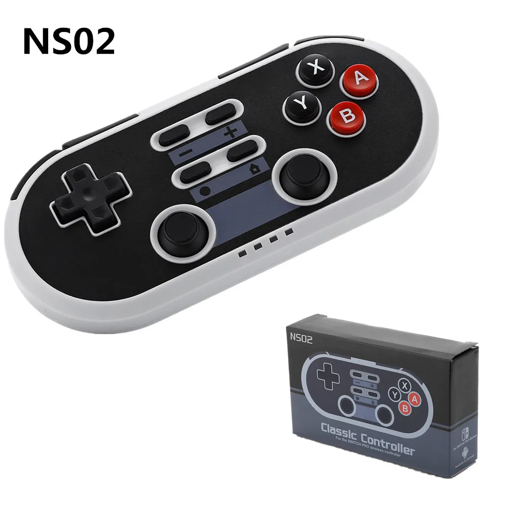 NS02 Классический игровой контроллер Беспроводной геймпад мини Pad со спящим