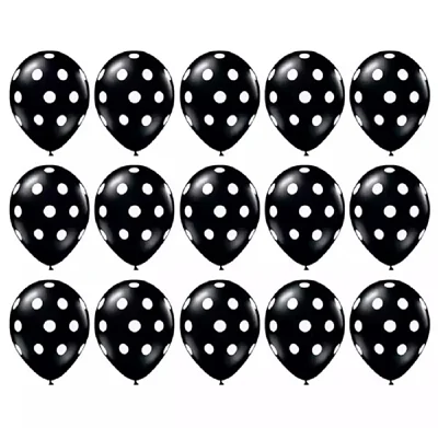 black dot-10pcs 5/10 шт. 18 дюймов черный, Белый Цвет Полосатый Фольга воздушные шары в горошек из латекса одежда для свадьбы, дня рождения украшения Дети воздушный шар Globos - Цвет: black dot-10pcs