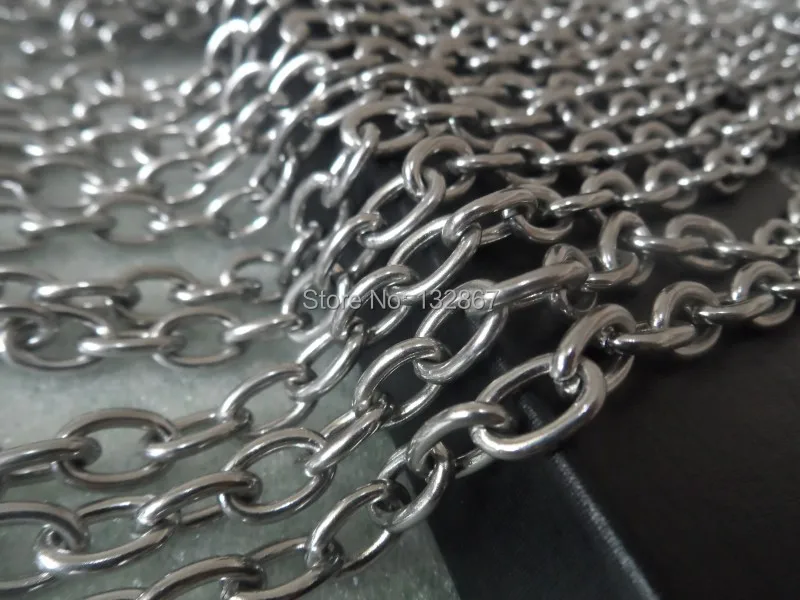 Цепочка Из Нержавеющей Стали с овальными звеньями 8 мм 5 метров|chain diy|oval link chaindiy chain