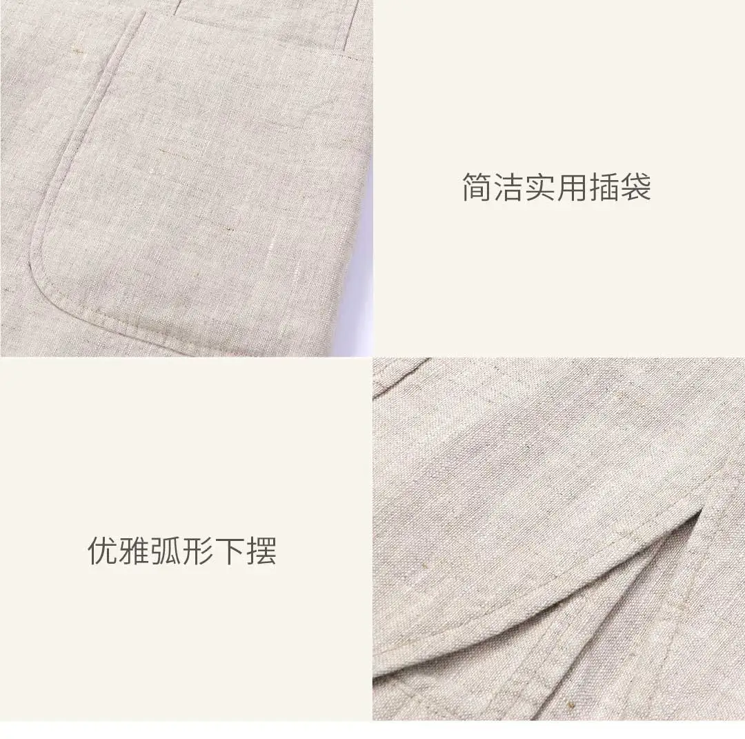 Xiaomi Mijia Youpin лен дышащий Тонкий костюм натуральный лен удобный дышащий 3D Обрезка досуг бизнес