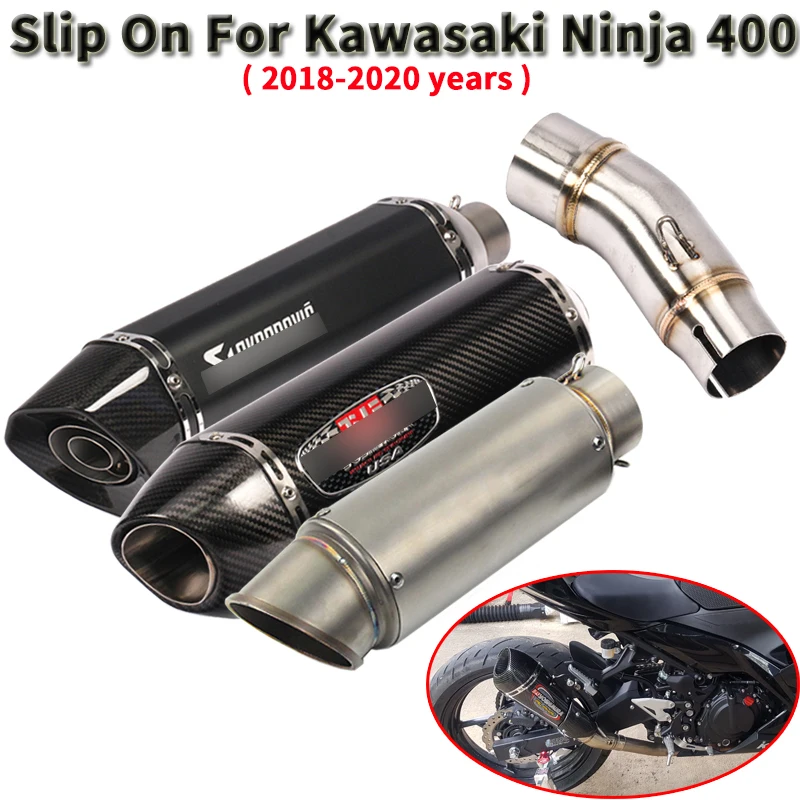 Слипоны для Kawasaki Ninja 400 ABS Z400 EX400 20 мотоцикл Yoshimura выхлоп Escape модифицированный Глушитель Трубы среднего соединения