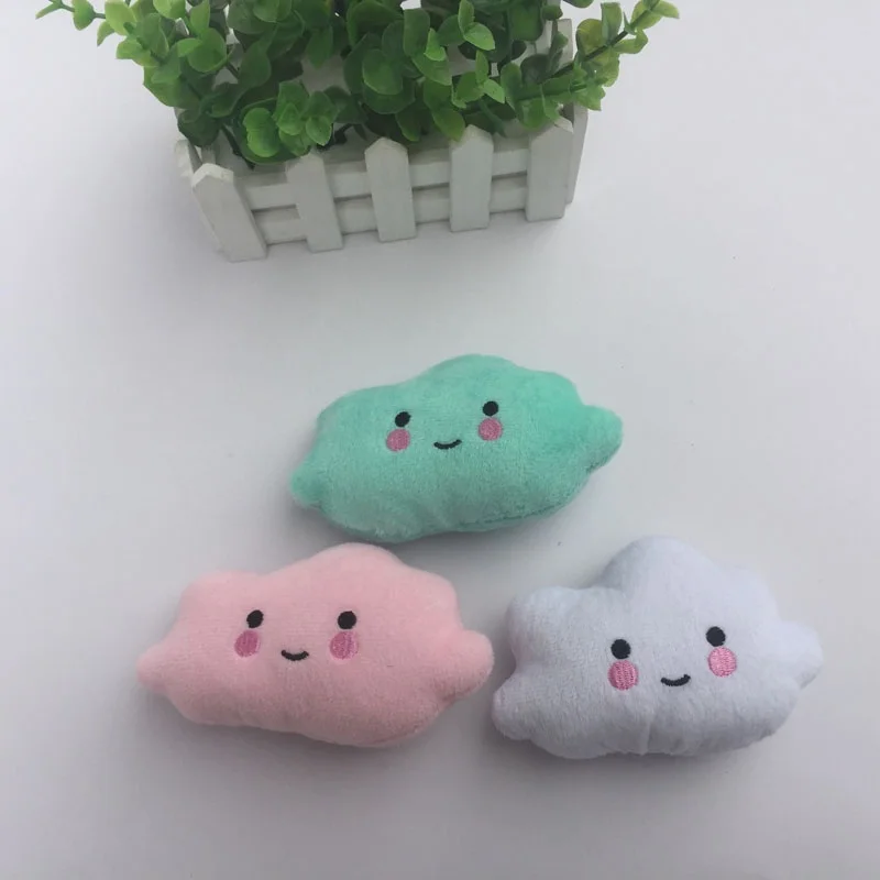 Жевательная игрушка для щенков плюшевые облака собака пищащие игрушки кошка Вокализация в ткани куклы игрушка плюшевый звук милые животные жевательные игрушки собаки