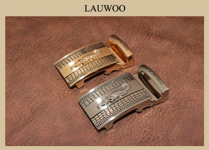 LAUWOO Высокое качество для мужчин цинковый сплав Беззубик Автоматическая пряжка ремень аксессуары подходит ремень 3,8 см