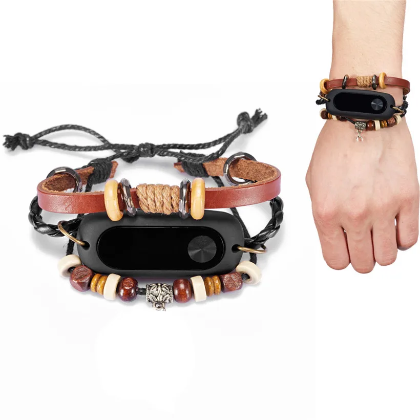 Wristband For Xiaomi Mi Band 2 Smart New Fashion Beading Bracelet Strap Replacement drop shipping 0811 | Электроника