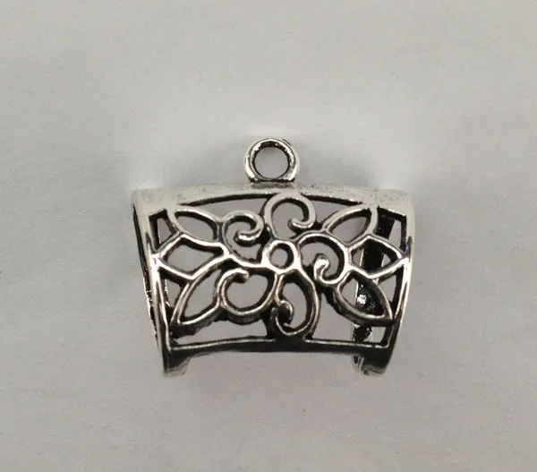 20 шт старинный серебряный цветочный дизайн шарф кольцо Bails A15444|ring branch|ringring keychain |
