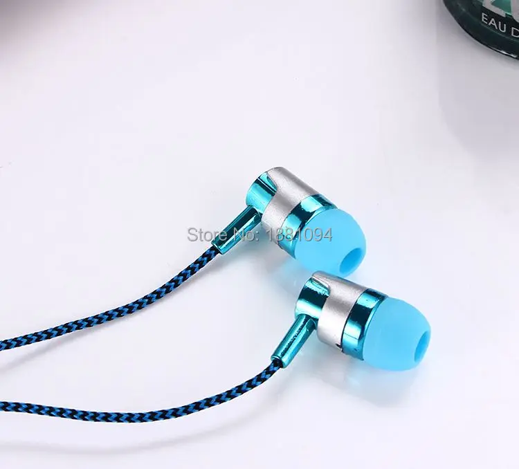 SZAICHGSI 3.5mm In-Ear Stereo braided Earbuds Earphone For iPhone 6 plus 5 Samsung phone mp 3 4 wholesale 200pcs/lot | Электроника