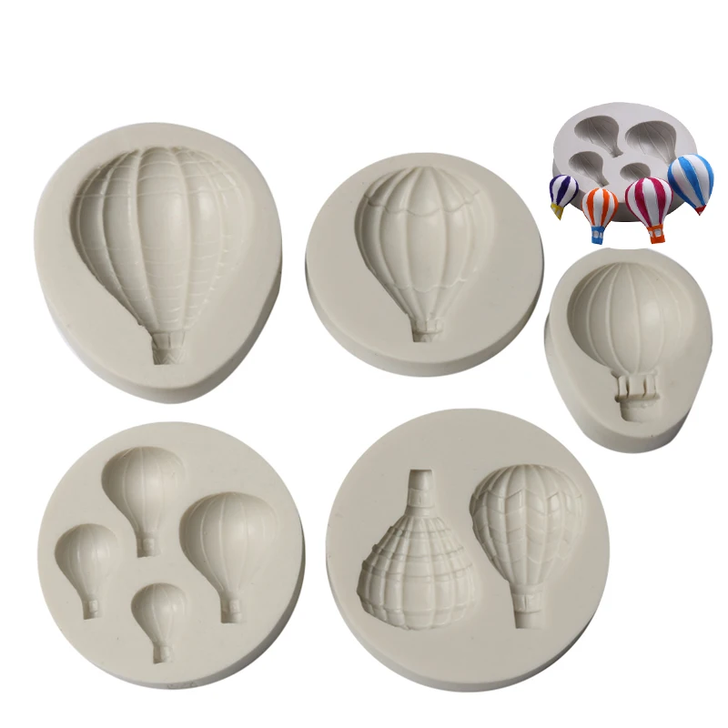 

5PC Balloon Silicone Fondant Sugarcraft Birthday Valentine Cake Border Decorating Tool Gumpaste Chocolate Candy Mould