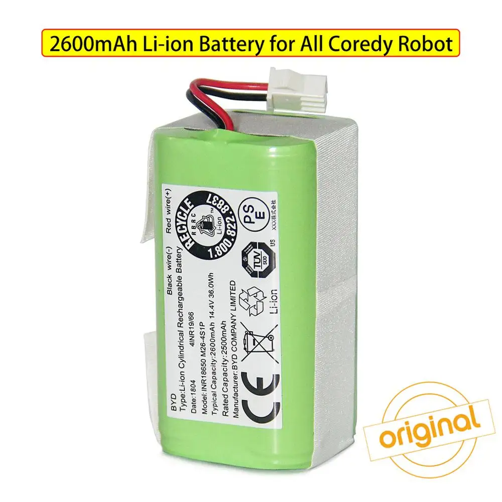 Сменный аксессуар 2600mAh литий-ионный аккумулятор для всех Coredy Запчасти для робота-пылесоса отправка 8 шт боковых щеток
