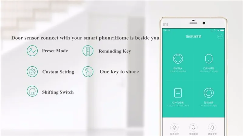 Xiaomi умный дом Комплект автоматическая система безопасности ворота путь беспроводной переключатель человеческого тела датчик и двери окна датчик