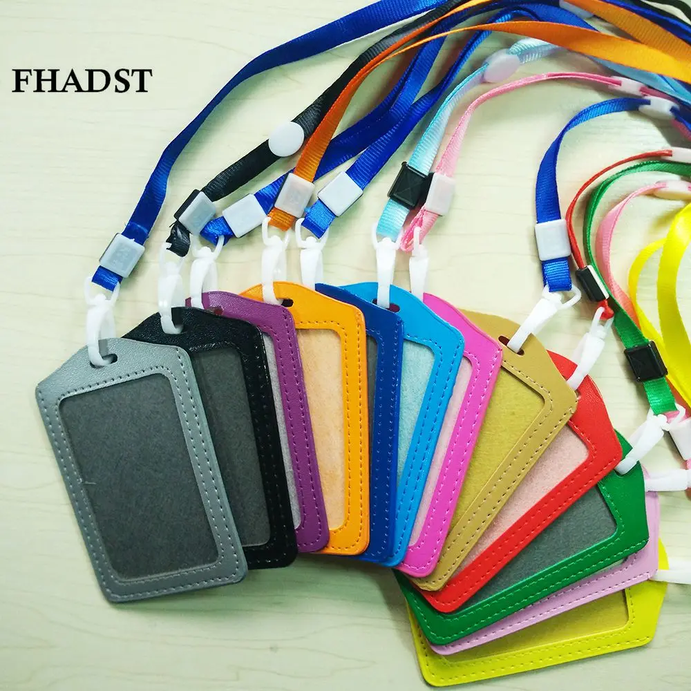 FHADST новые яркие цвета ID Держатели банк держатели кредитных карт унисекс PU