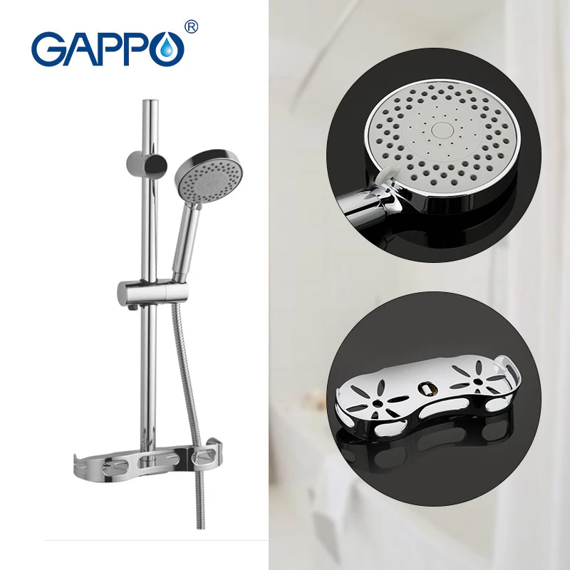 GAPPO смеситель для душа высокого качества Настенный набор круглый из нержавеющей