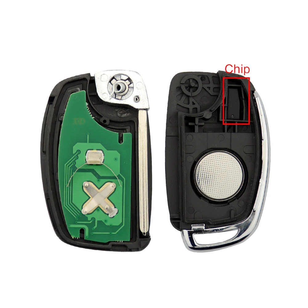 Okeytech Новый 3/4 кнопочный раскладной Складной автомобильный ключ 315/433 МГц чип