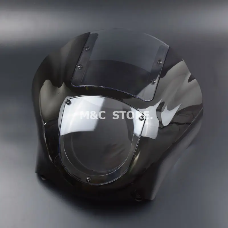 Дымовое прозрачное лобовое стекло ABS четверть обтекателя комплект для Harley Sportster