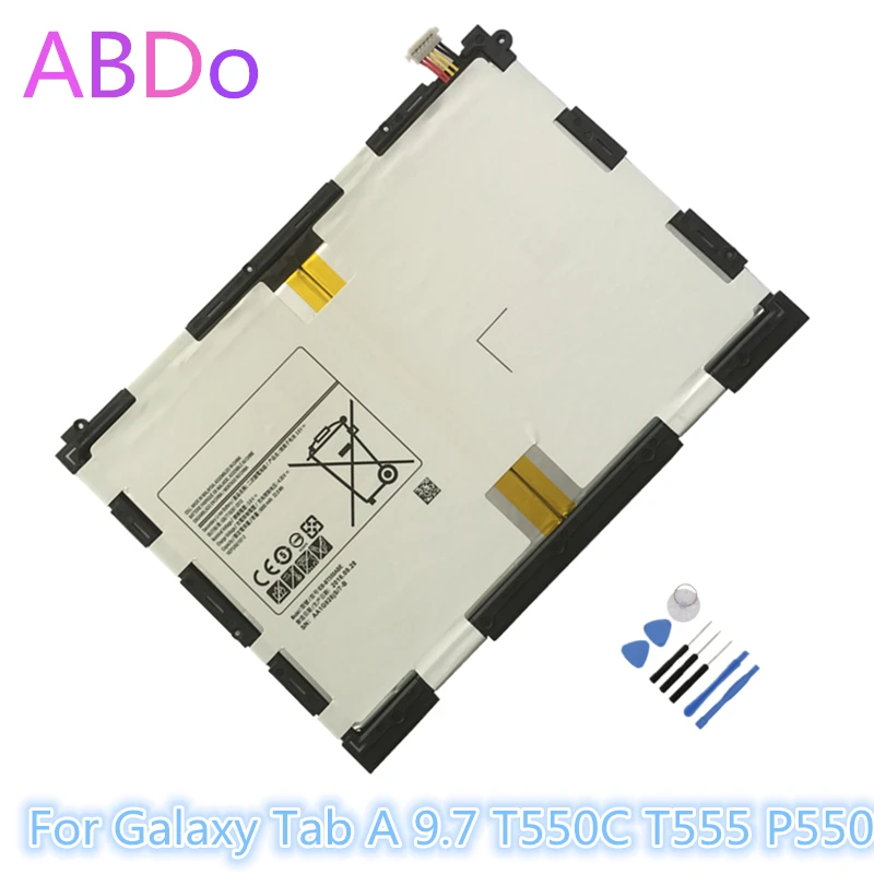 Фотоаккумулятор для планшета Samsung Galaxy Tab A 9 7 фотоаккумулятор T555 P550 6000 мАч сменные