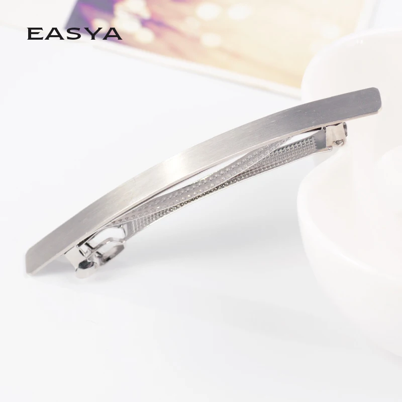 Высококачественные однотонные заколки для волос EASYA женщин большие