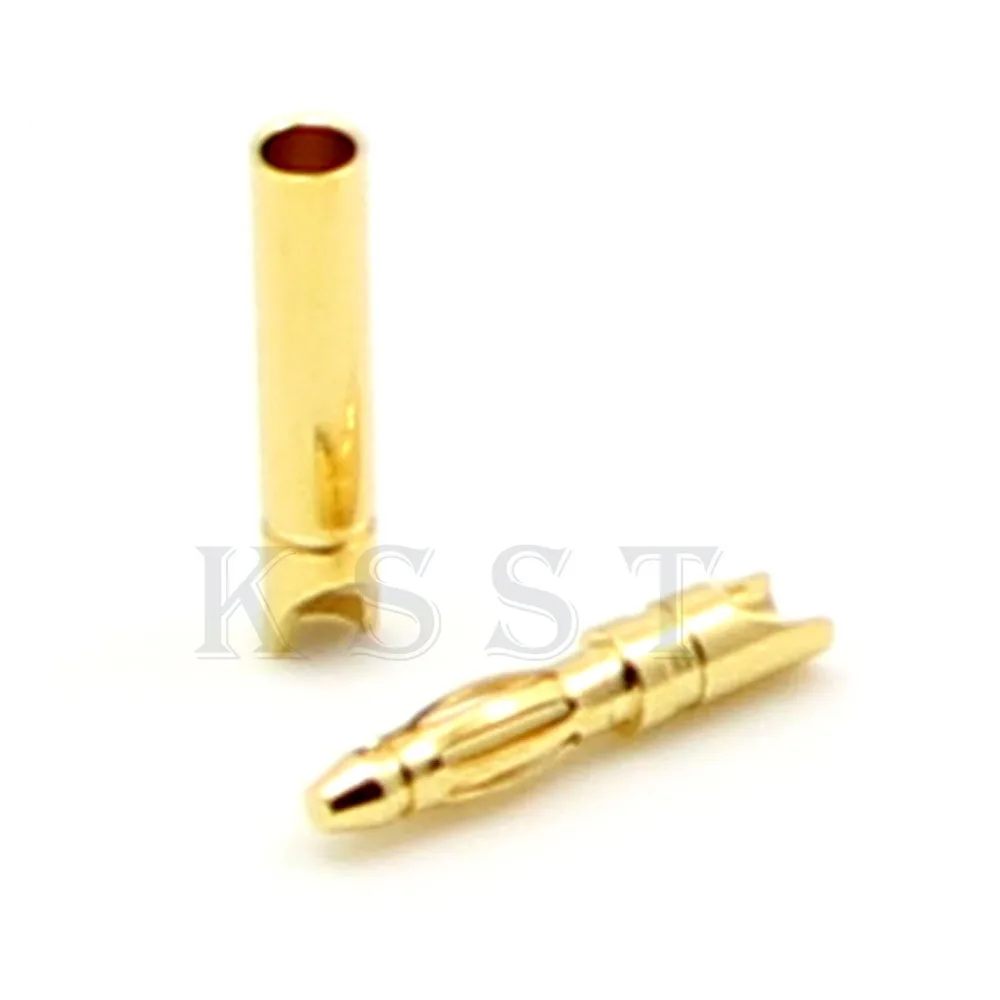 GC2011 Бесплатная доставка 20 пар/лот Новый позолоченный Разъем 2 0 мм для двигателя ESC