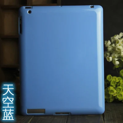 Для apple i pad 1 2 3 4 Мягкий чехол 9 7 дюймов сплошной цвет Силиконовый ТПУ