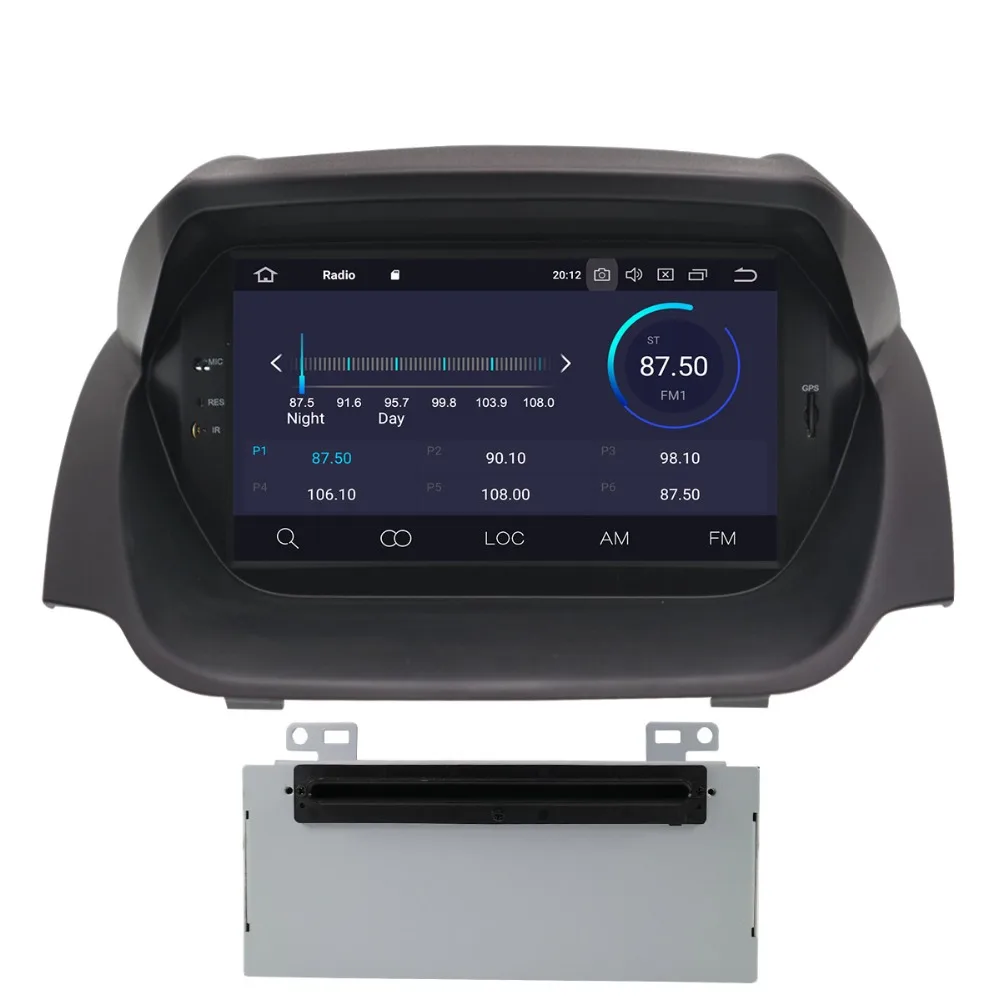 Автомобильный DVD плеер Aotsr Android 9 0 с GPS навигацией для Ford Fiesta 2013 2016 мультимедийный 2