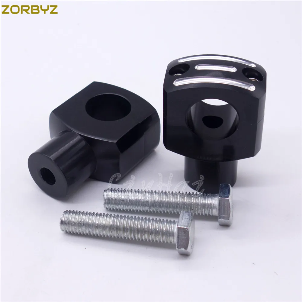 ZORBYZ мотоцикл 1 'ཕ мм черная заготовка Руль Бар Riser зажим для Harley custom Springer