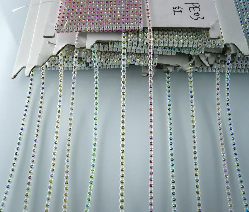 Сделай Сам SS6 класса А АВ Хрустальные стеклянные камни 2 мм Стразы белая