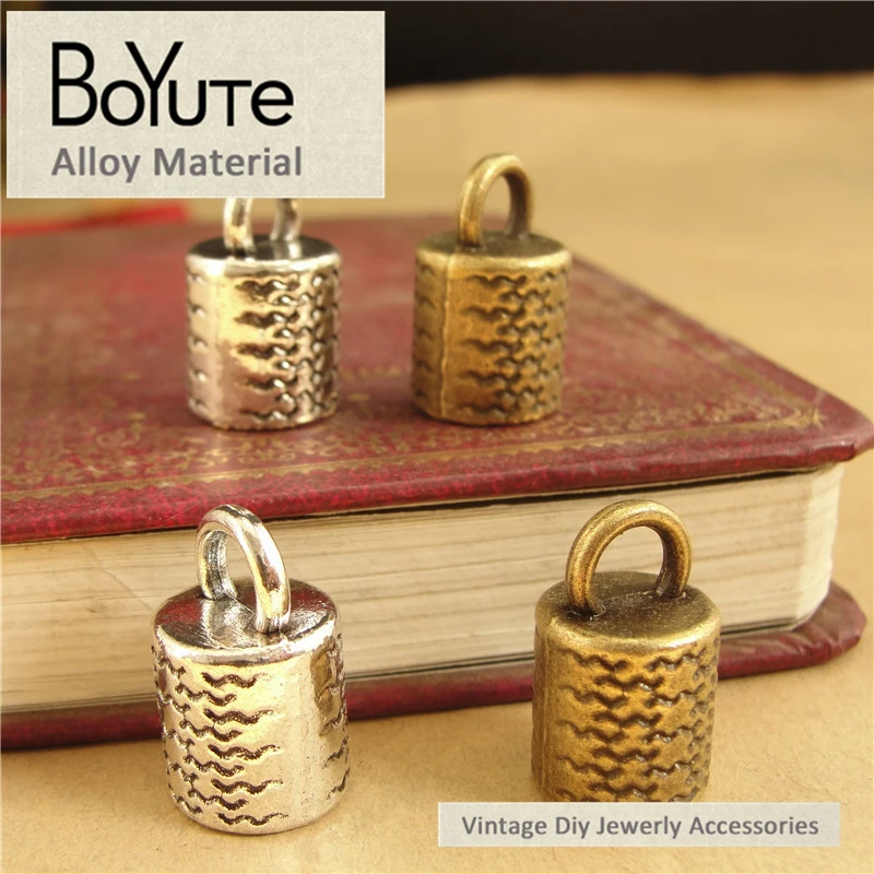 BoYuTe (30 шт./лот) 11*18 мм 2 цвета винтажный разъем из цинкового сплава кулон Diy модный