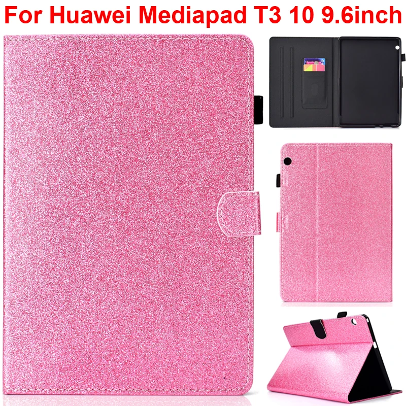 Блестящий чехол для Huawei Mediapad T3 10 9 6 дюйма сумка футляр кожи AGS L09 W09 защитный карт