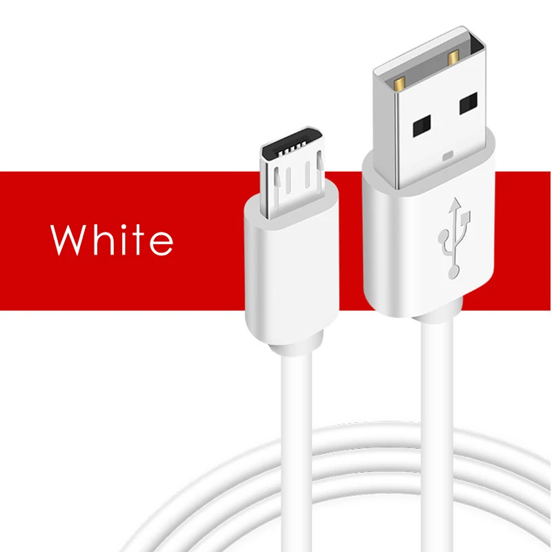EECPT Micro USB кабель для быстрой зарядки и передачи данных Microusb кабель для зарядного устройства для Xiaomi Redmi 4 Note 5 Pro samsung S7 Android телефонный провод шнур - Цвет: White