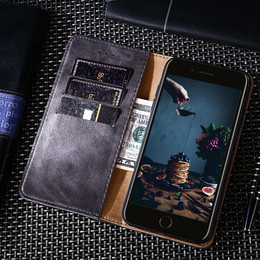 Чехол для huawei Y5 2017 чехол s Coque Роскошный кожаный чехол-книжка в стиле ретро Y6