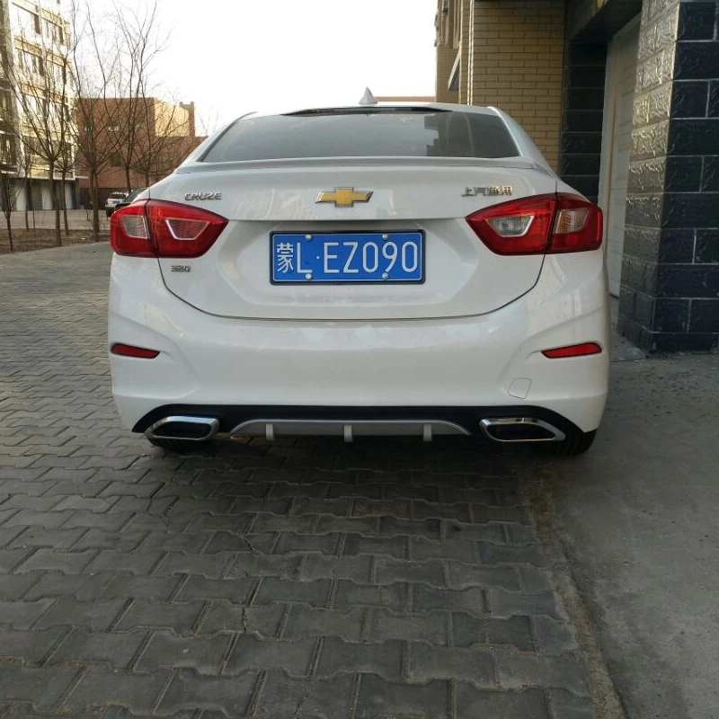 Подходит для Chevrolet Cruze 2017 ABS пластик задний диффузор бампер Защита