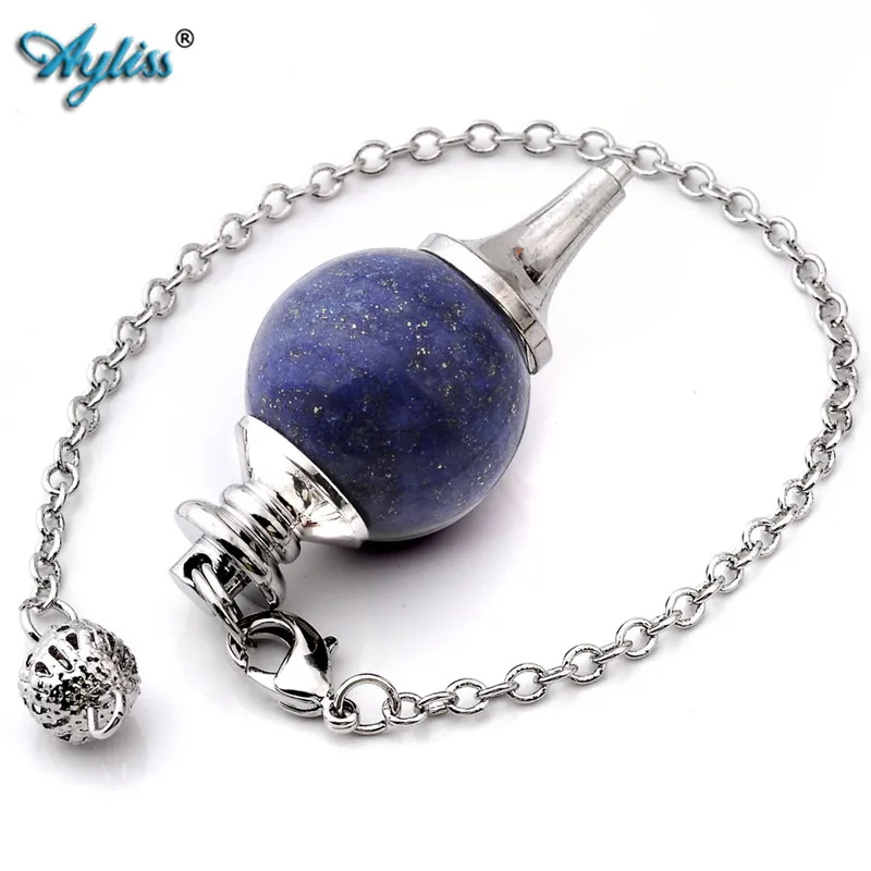 Ayliss Маятник для Dowsing Divination исцеляющая точка чакры шарик Wicca цепь крашеный браслет
