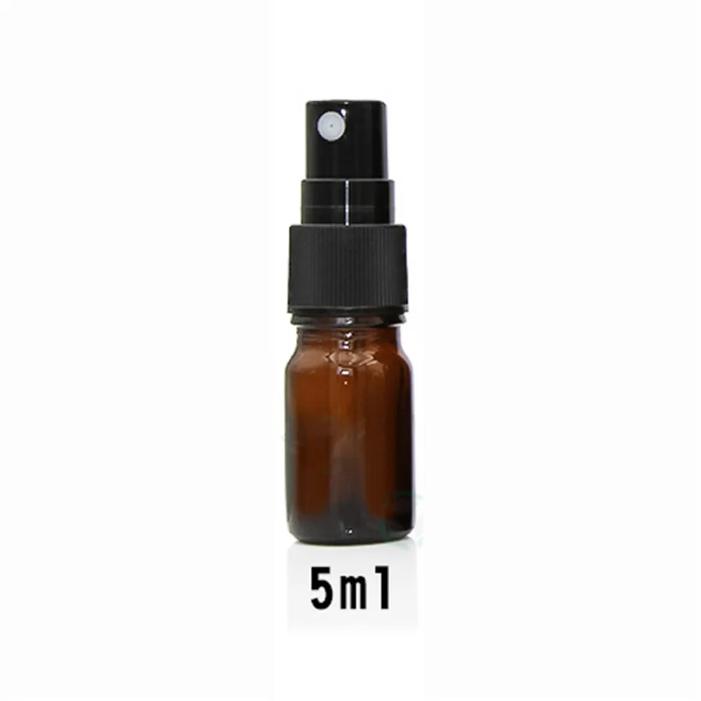 10PCS 5ML 5-50 мл портативная бутылка из янтарного стекла для путешествий многоразового использования, мелкий распылитель тумана, флаконы для эфирных масел, пустой косметический контейнер - Цвет: 10PCS 5ML