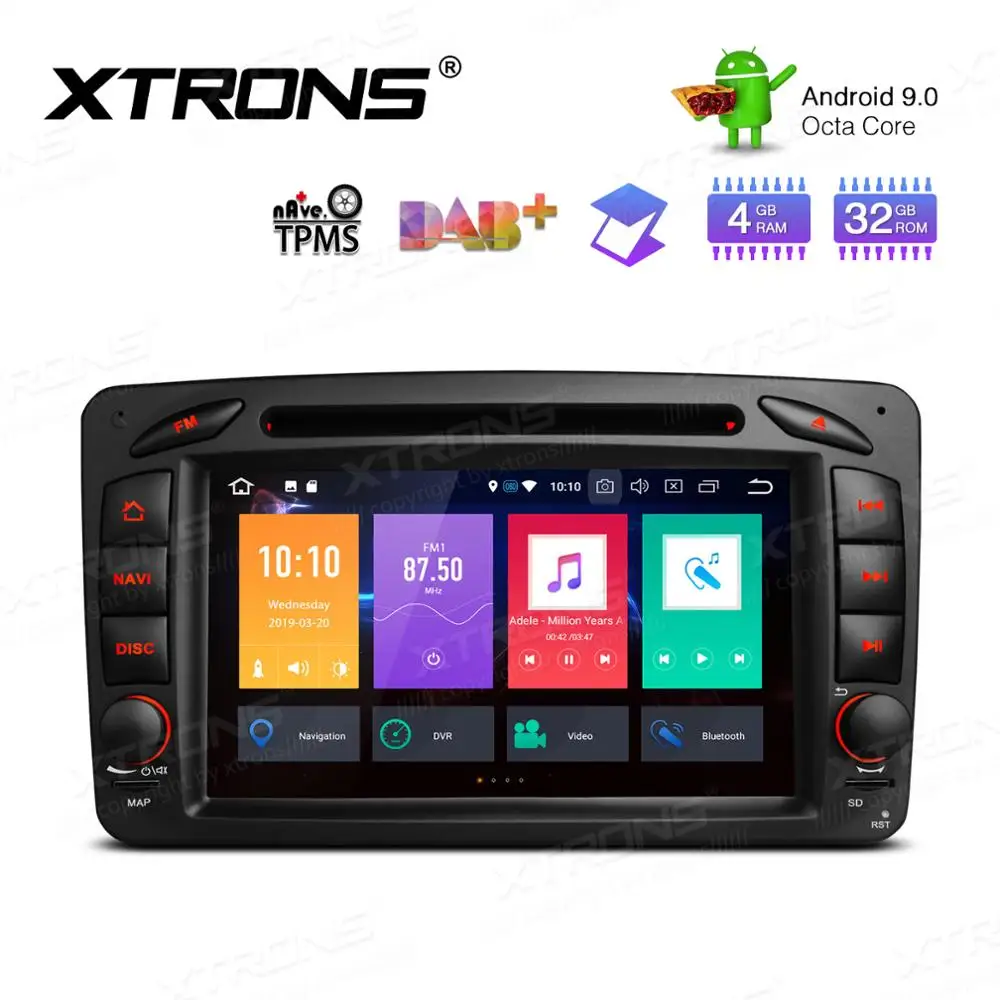 XTRONS 7 ''Android 9 0 Восьмиядерный 4 Гб ОЗУ 32 ПЗУ Автомобильный мультимедийный dvd