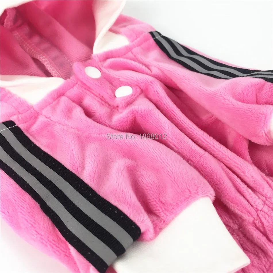 Одежда для питомцев одежда собак пальто щенков теплая осенне весенняя Розовый