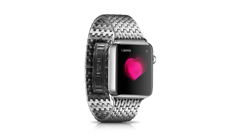 Браслет URVOI для apple watch, ремешок серии 1, 2, 3, высококачественный армированный ремешок из нержавеющей стали для iwatch, застежка-бабочка