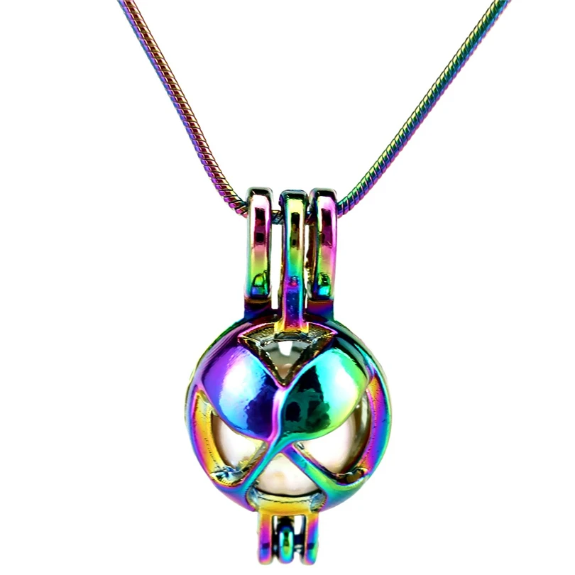 S CP618 Радуга Цвета стальные цепи змейки бокалы для вина ура натуральный жемчуг