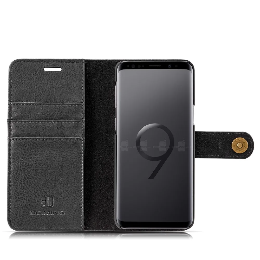 DG кошелек Ming флип чехол для samsung S9 двухслойный винтажный кожаный Galaxy Plus карта Solt