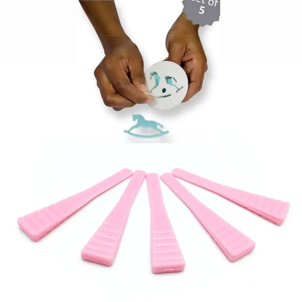 5PCS Торт сахара Сахарная паста Пластик Fondant (сахарная) резак для глазури эжектор