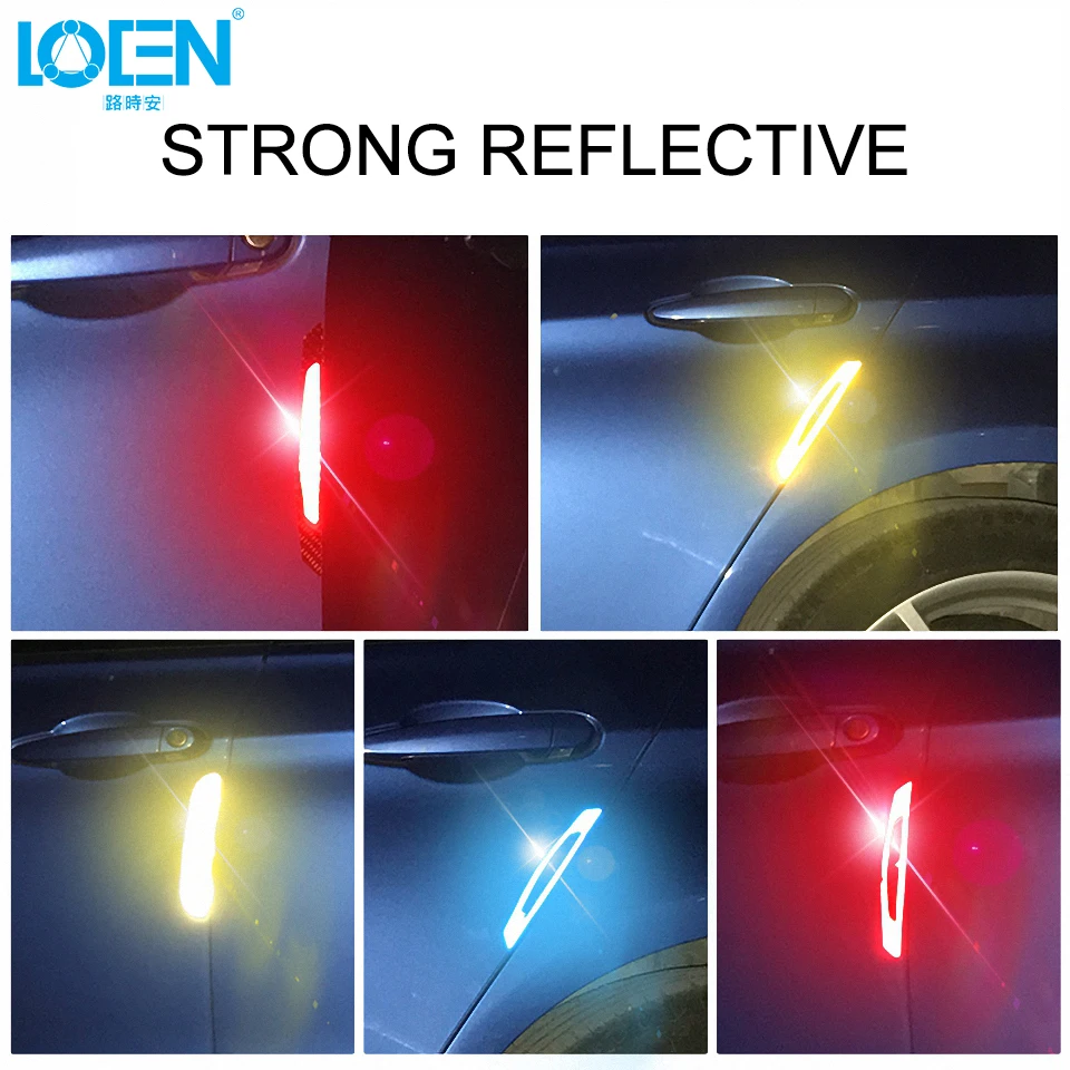 4 шт. Защитная кромка для двери автомобиля Наклейка из АБС пластика с рисунком