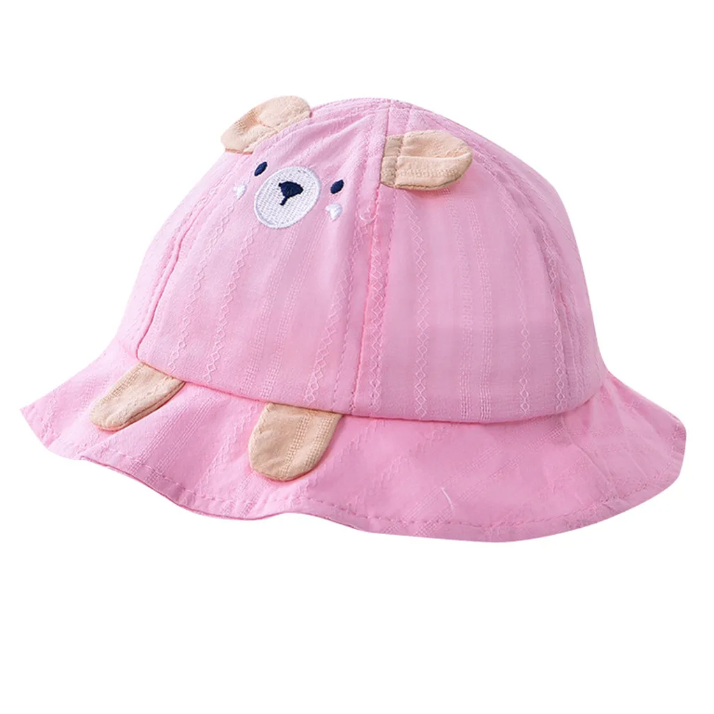 LONSANT/Летняя шапка для малышей Детская кепка с ушками медведя Повседневная