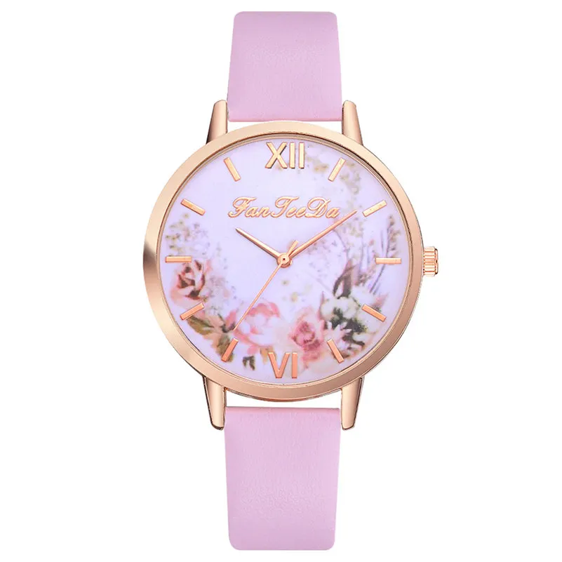 Женские Аналоговые кварцевые наручные часы с цветочным рисунком | Наручные