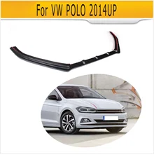 Боковые юбки из углеродного волокна для Volkswagen VW POLO standard хэтчбек 4 двери только 14-16 Non GTI R автомобильные аксессуары