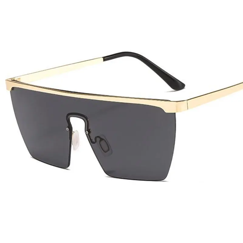 Новинка солнцезащитные очки с плоским верхом женские большие градиентные для