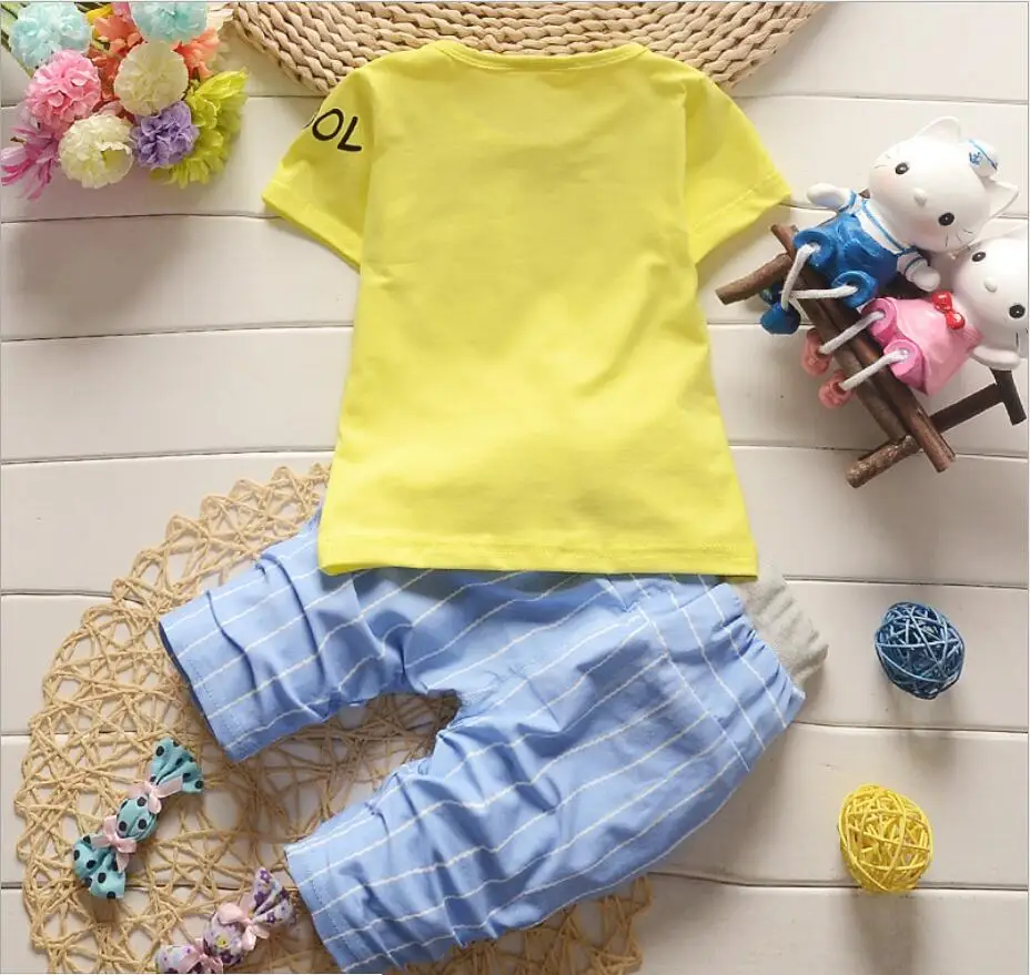 Kids Teens Clothes Children Boys Clothing Sets Baby Top + shorts Summer Set Toddler Tracksuit Sport suit |