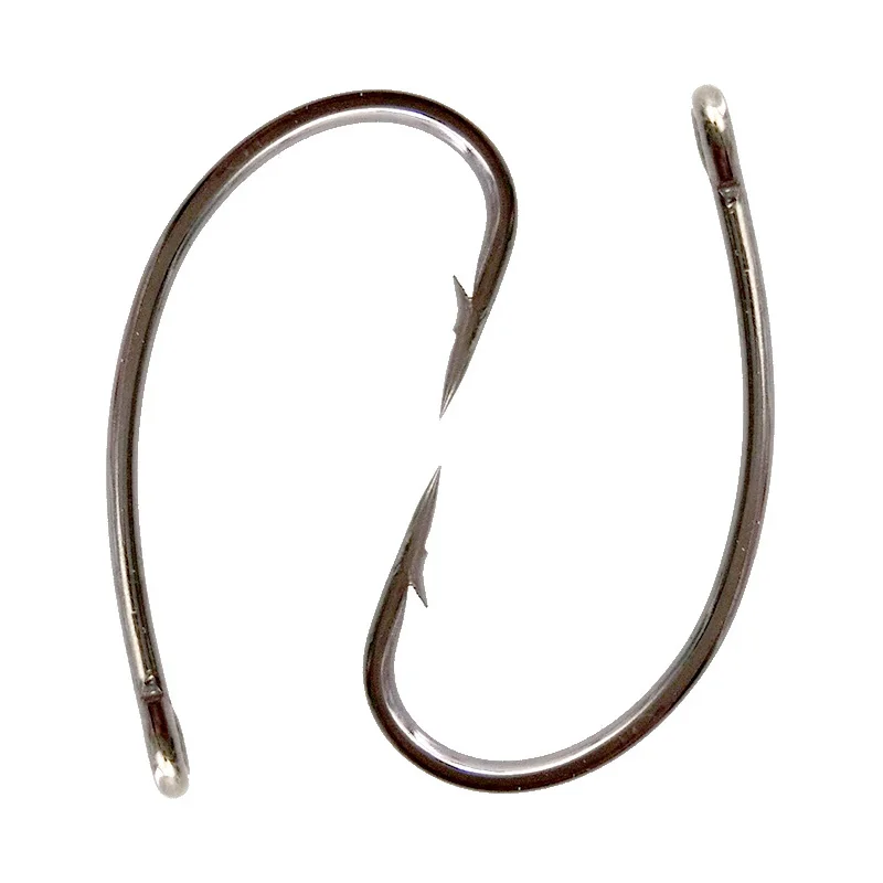 Easy Catch 100pcs 8245 Barbed Carp Fishing Hooks Black Circle Curve Shank Hair Rigs Hook Size 2 4 6 8 | Спорт и развлечения