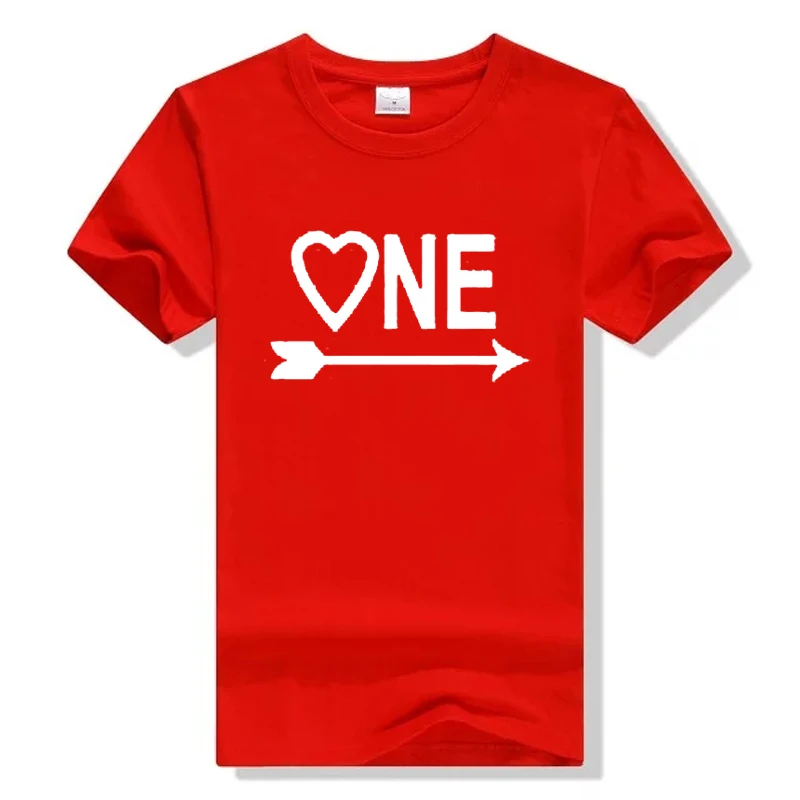 

Couple T Shirt For Lovers One Love Arrows To Each Other Graphic Tees Couple Clothes Short Sleeve Unisex Women Men Female T-shirt